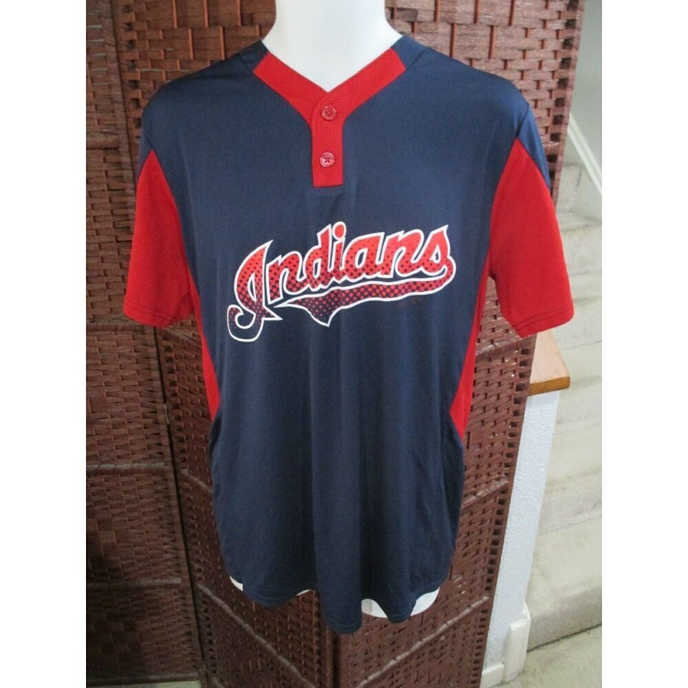 Majestic Cool Base Cleveland Indians baseball Jersey Medium Guardians #45